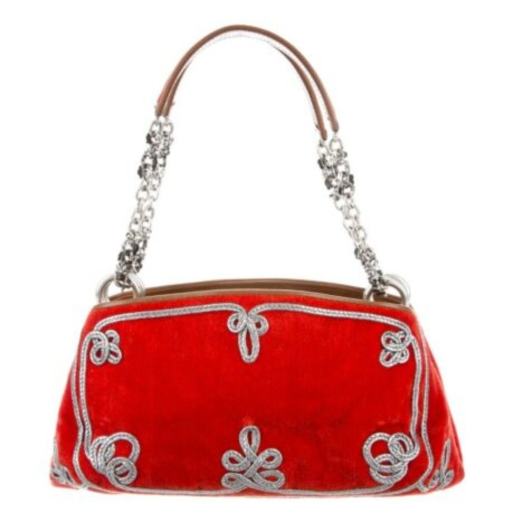 Bottega Veneta clutch bag purse handbag velvet